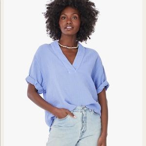 Cotton muslin top in Peri
